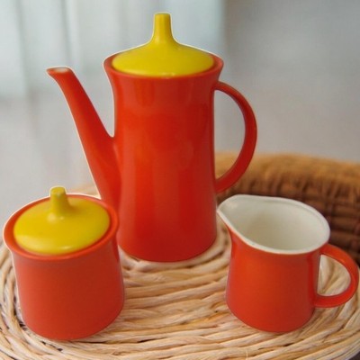 Vintage 1960s Nagae Japan Electric Coffee Tea Server Set - 3 Pc Tested MCM