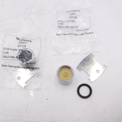 2 Pack Sloan CP Spray Head 2.2 GPM ETF-236