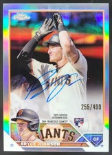 2023 Topps Chrome Bryce Johnson Rookie Auto Refractor /499 RC Giants BF