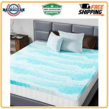 Mattress Toppers Memory Foam Twin Size, 2 Inch Thick Bed Topper Pad Cooling Gel
