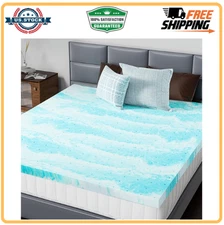 Mattress Toppers Memory Foam Twin Size, 2 Inch Thick Bed Topper Pad Cooling Gel