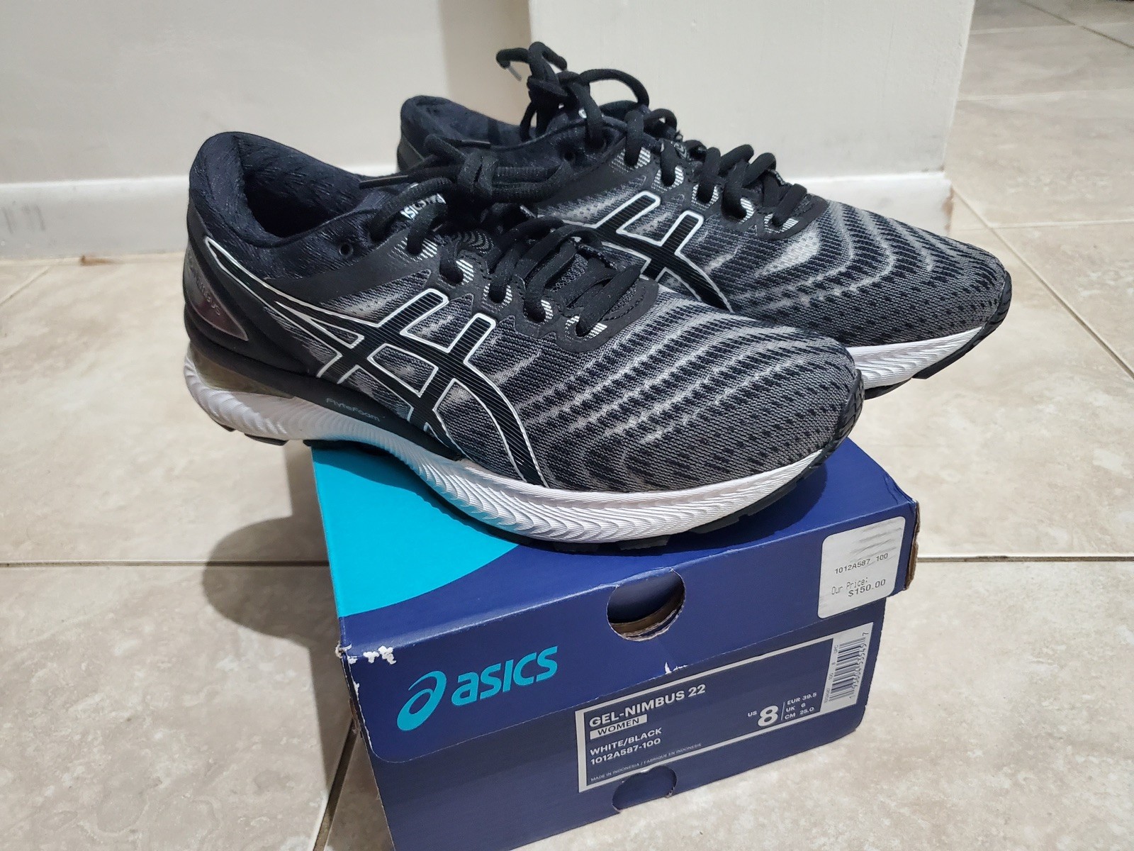 Asics GEL-NIMBUS 22 Women's NEW Running Shoes Black US Size 8 thumbnail 4