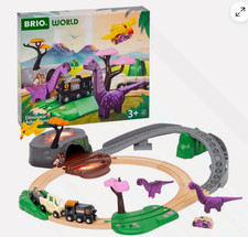 BRIO World 36094 Deluxe Dinosaur Adventure Train Set 21 Piece Toy for Kids 3 