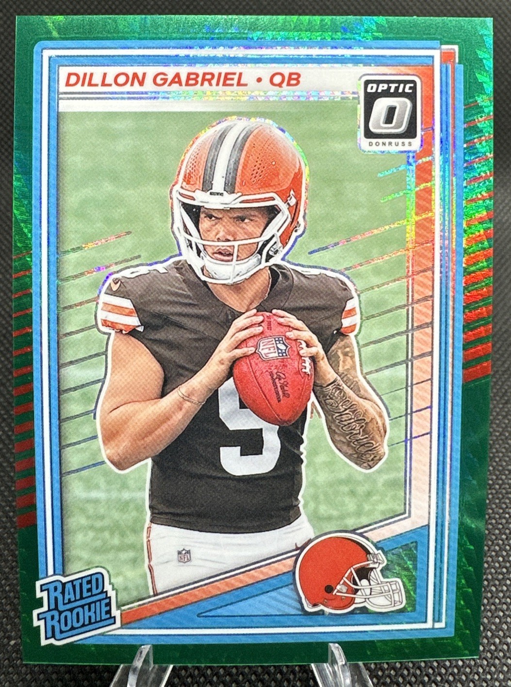 2025 Panini Donruss Optic - Dillon Gabriel #263 (RC) - Green Hyper -Rated Rookie