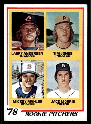 1978 Topps - Larry Andersen, Tim Jones, Mickey Mahler, Jack Morris RC #703