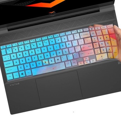 Colorful Keyboard Cover for 2025-2023 15.6'' 16.1'' HP Victus Gaming Laptop 15-FA