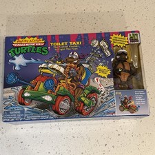 Teenage Mutant Ninja Turtles 40th Anniversary TOILET TAXI & DONATELLO Playmates