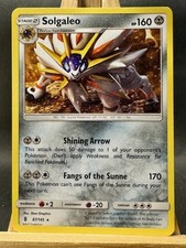 Solgaleo Rare Pokemon Trading Card Game SM - Guardians Rising 87/145 NM