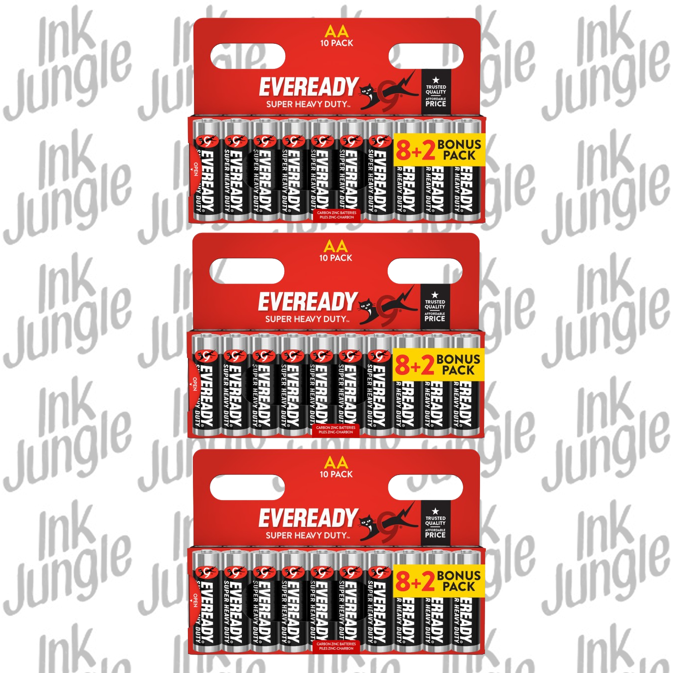 3X Eveready Super Heavy Duty Aa Zinc Batteries - Pack Of 10 (30X Batteries In Total) - Image 9