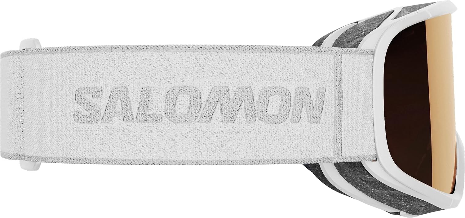 SALOMON Aksium 2.0 Occhiali da Nuoto Bianco Arancione UV 400 per Unisex