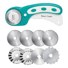 Taglierina Rotante per Tessuto da 45 mm con Lame Rotanti da 8 Pezzi, Taglie4076