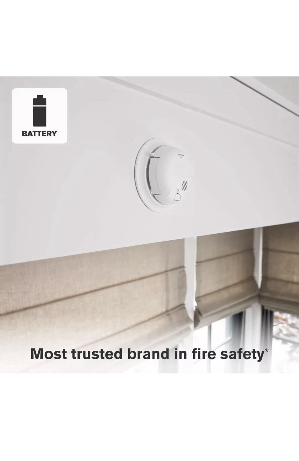 (3-Pack) BRK SMI100 BATTERY OPERATED SMOKE ALARM