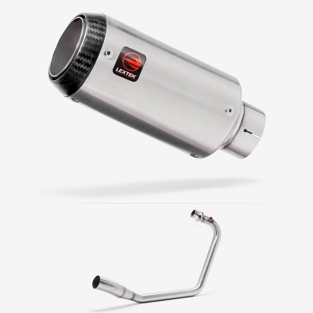 Lextek CP1 Matt S/Steel Carbon Tip Exhaust System 150mm