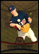 2010 Bowman Platinum Superfractor #PP35 Nolan Fontana NO SERIAL #