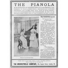 THE ORCHESTRELLE CO The Pianola #1 Victorian Advertisement 1900