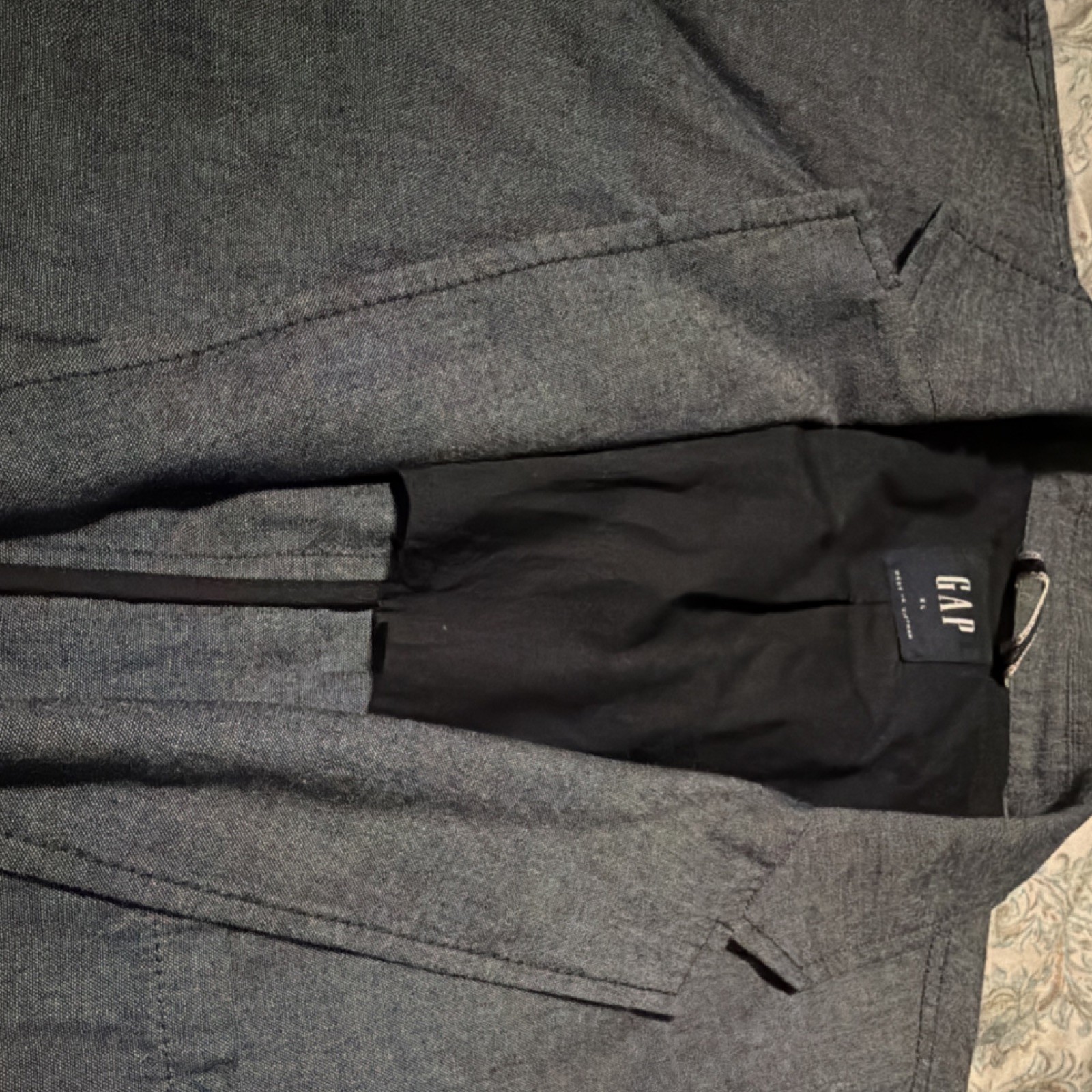 Gap Men's Gray Single-Breasted Two-Button Notch L… - image 2