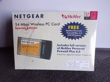 NOS Netgear 54 Mbps Wireless PC Card WG511RV Special Edition - New