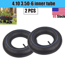 2Pcs 4.10/3.50-6 Tire Inner Tubes 4.00-6 4.10-6 145/70-6 TR13 Stem Heavy Duty
