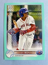 2022 Topps Pro Debut Brainer Bonaci /75 Aqua Parallel Prospect Boston Red Sox🔥