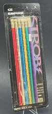 Pack of Six Vintage Empire Berol USA "Strobe" Pencils NOS Made In USA New SEALED