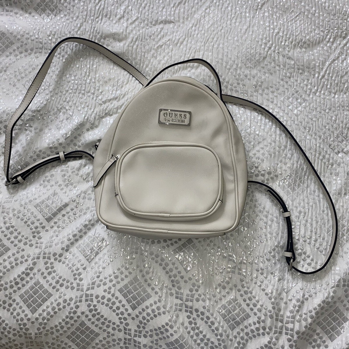 Guess Los Angeles Beige Monogram Backpack Guess NWT - LOS ANGELES LIGHT | Mercari main image 2