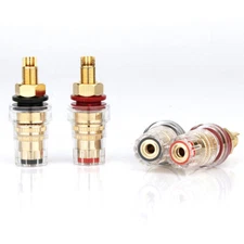 Pure Copper with Gold Plated Banana Female Socket HIFI Audio Binding Post
