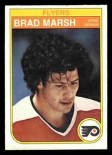 1982-83 O-Pee-Chee #254 Brad Marsh - Philadelphia Flyers (Low Grade)