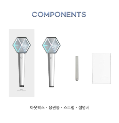 EXO OFFICIAL FAN LIGHT LIGHTSTICK VER 3.0 + Random Photo Card 1 | eBay