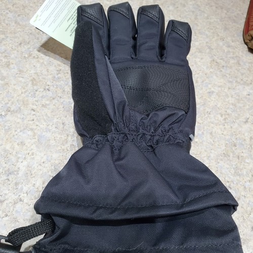 HEAD BLACK/GREY JUNIOR 6-10 MEDIUM SKI GLOVES HEAT PACK POCKET DUPONT SORONA NEW - Picture 5 of 7