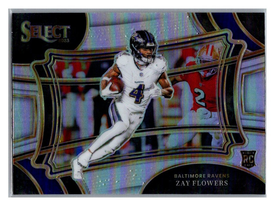 2023 Panini Select - Field Level #308 Silver Prizm Zay Flowers (RC) TC6325