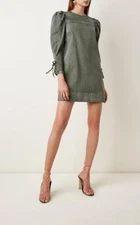 NWT Ulla Johnson Army Green "Manon" Dress Size US 0 $445