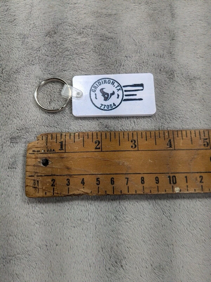 Gridiron TX HOUSTON TEXANS NFL LLAVERO EQUIPO DE FÚTBOL CALCOMANÍA LOGOTIPO 77054 Foto 2 de 3