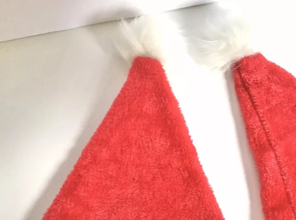 Lote de 2 Sombreros de Papá Noel de Navidad Tamaño Niños Vacaciones de Navidad Papá Noel Foto 2 de 4