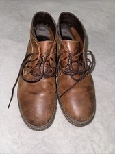 Johnston Murphy Wallace Sheepskin Brown Leather Chukka Boots Size 9.5