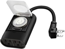 Electric Timer Switch Box 24-Hour Outdoor Wea...