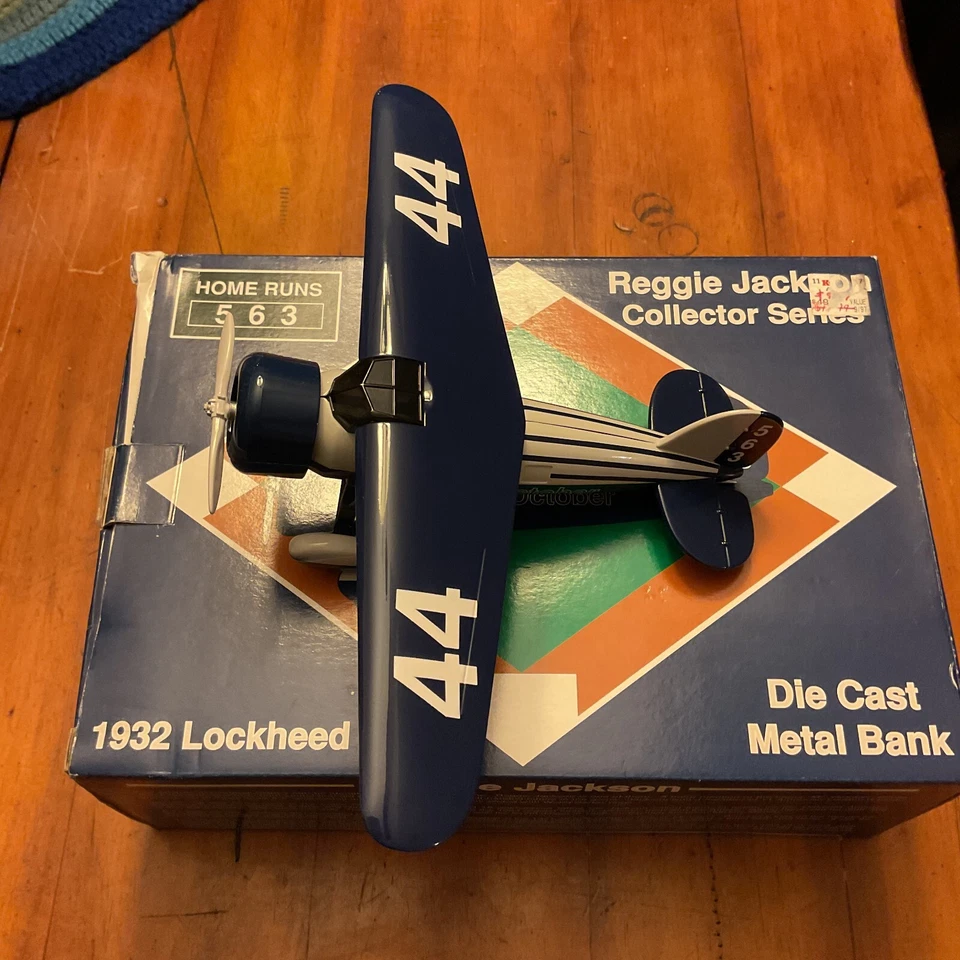 Reggie Jackson "Mr. October" 1932 Lockheed Vega Bank - Image 2 of 4