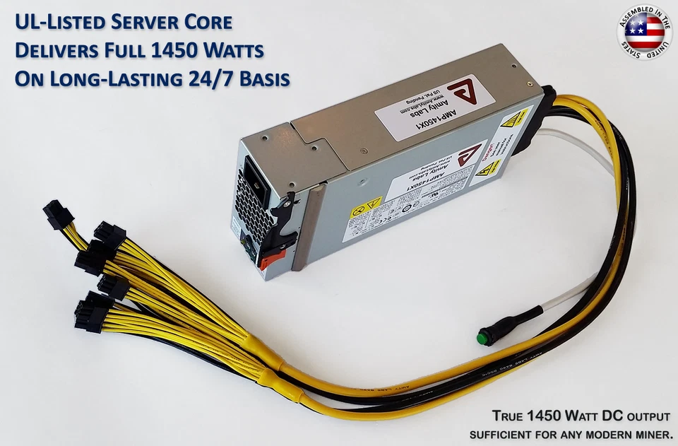 1450 Watt Mining Power Supply - For Antminer S9/S9k/SE or Avalon 8xx - Image 3 of 4