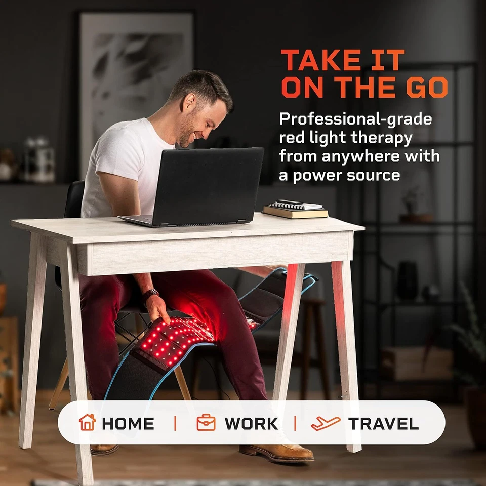 Lifepro AllevaRed Red Light Therapy Cloth Wrap Belt, Black - Image 3 of 4