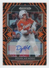 2022 Panini Prizm Draft Picks Tiger Stripe Douglas Hodo Auto 15/25 Longhorns