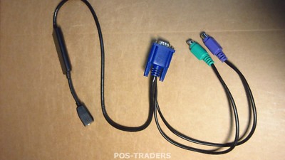 Dell 0K9442 Rev A00 PS/2 KVM System Interface POD 520-289-011 CABLES