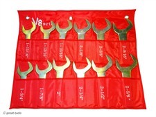 12-pc Large Hydraulic Wrench Set Sae Sizes Standard Jumbo Service Wrenches