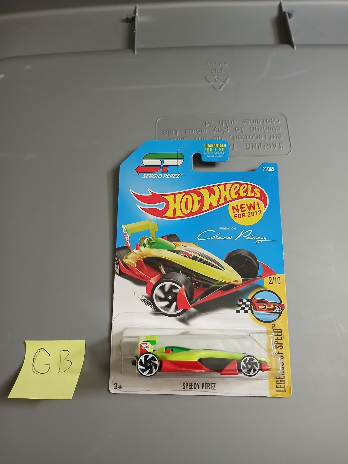 LIME GREEN SPEEDY PEREZ ~SERGIO PEREZ 2017 HOT WHEELS #23/365!!!!!