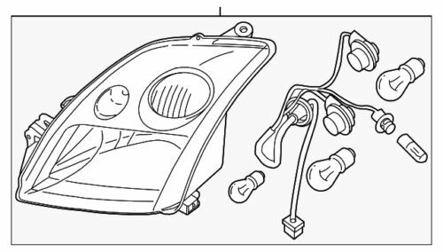 Conjunto de faro derecho para Nissan Sentra 2010-2012 (N/P 26010-ZT50B)