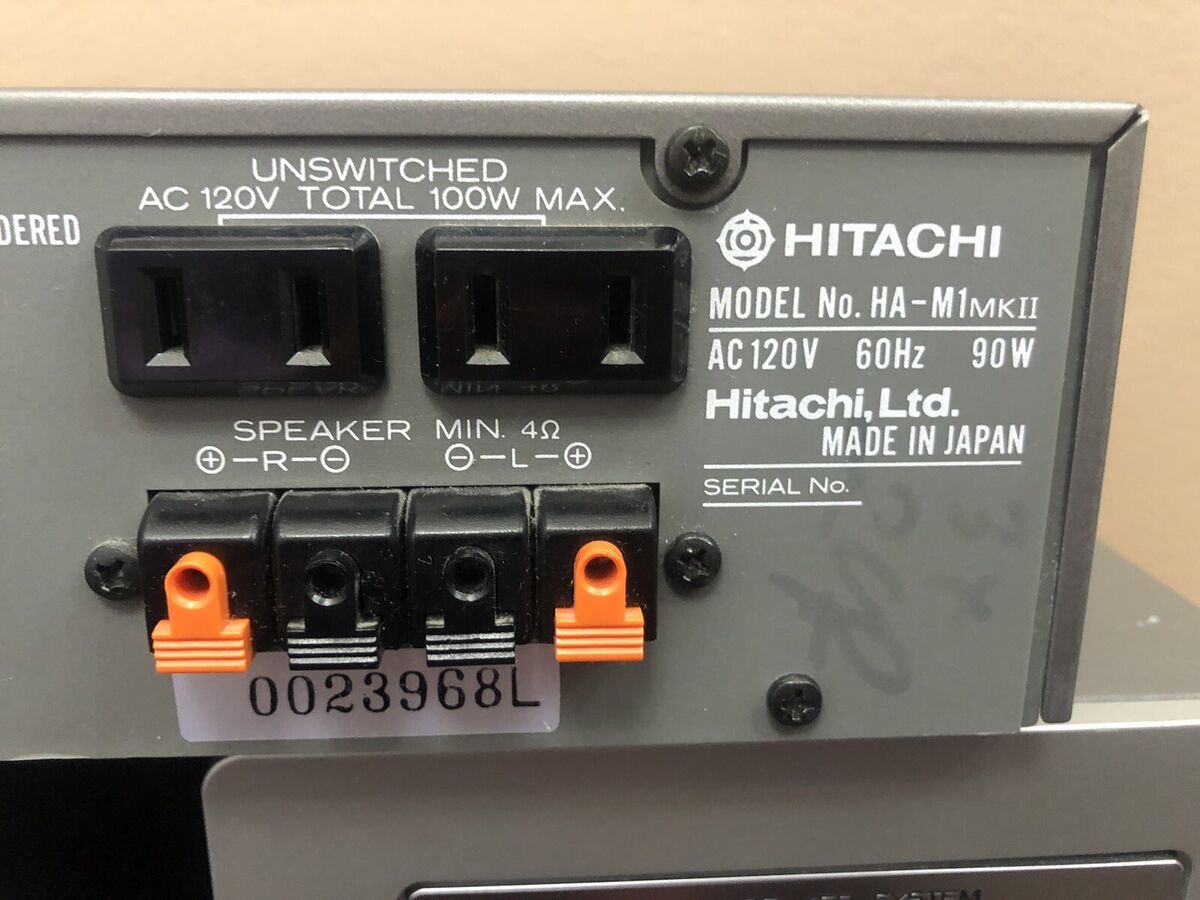 Hitachi Stereo Amplifier HA-M1 MKII With Speakers Japan | eBay Hitachi Stereo Amplifier HA-M1 MKII With Speakers Japan | eBay