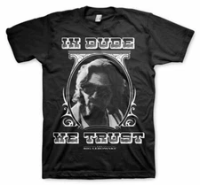 Officially Licensed The Big Lebowski- In Dude We Trust Men's T-Shirt S-XXL Sizes