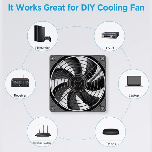 5V Computer Gehäuselüfter USB Einstellbare PC Ventilator Tragbare Lüfter Kühler - Bild 10 von 12