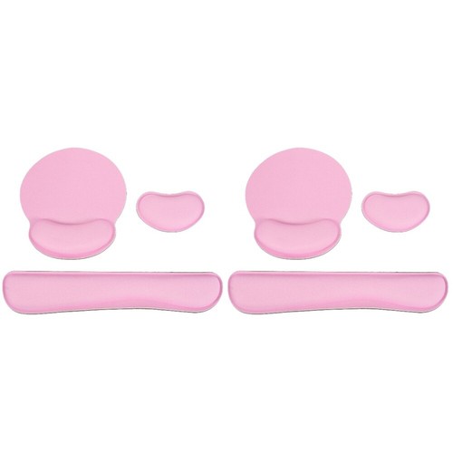 2 Sets Memory Foam Keyboard Pad Office Mouse Hand Ergonomic Large