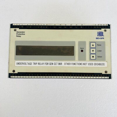 Basler Electric BE3-GPR-P2B0N Generator Protective Relay