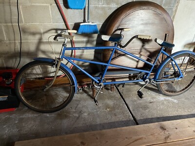 Vintage Tandem Bicycle Blue Columbia 1970's Built For Two | eBay