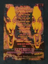 Hyperbolic rave flyer, A4,  1990's rave flyer